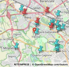 Mappa Via De Chirico Giorgio, 20151 Milano MI, Italia (2.2655)