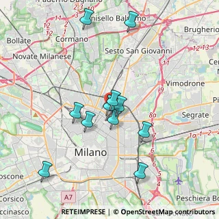 Mappa Via Gianfranco Zuretti, 20125 Milano MI, Italia (3.57636)