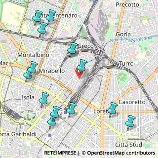 Mappa Via Gianfranco Zuretti, 20125 Milano MI, Italia (1.27429)