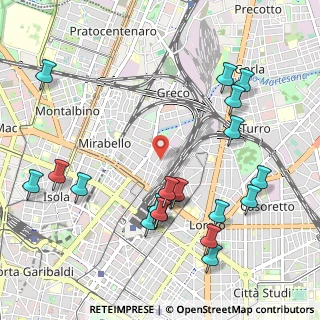 Mappa Via Gianfranco Zuretti, 20125 Milano MI, Italia (1.192)
