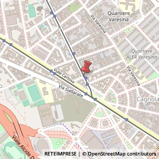 Mappa Via Marcantonio Dal Re,  26, 20156 Milano, Milano (Lombardia)