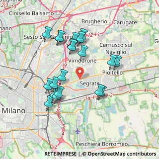 Mappa Via Leonardo da Vinci, 20054 Segrate MI, Italia (3.569)