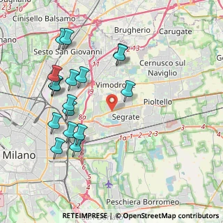Mappa Via Leonardo da Vinci, 20054 Segrate MI, Italia (4.23235)