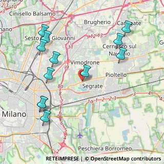 Mappa Via Leonardo da Vinci, 20054 Segrate MI, Italia (4.73417)