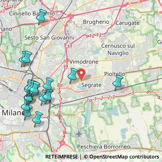 Mappa Via Leonardo da Vinci, 20054 Segrate MI, Italia (5.60389)