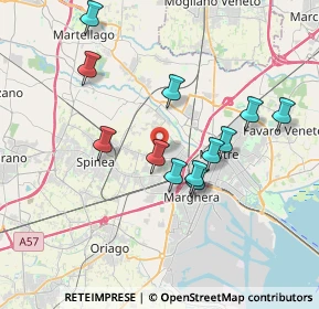 Mappa Via Trevisanato Giuseppe Cardinale, 30174 Venezia VE, Italia (3.38083)