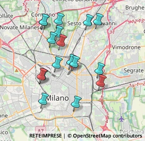 Mappa Via Ferrante Aporti, 20125 Milano MI, Italia (3.56765)
