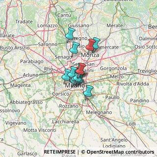 Mappa Via Ferrante Aporti, 20125 Milano MI, Italia (6.71538)