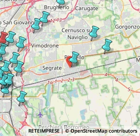 Mappa Via Enrico Fermi, 20096 Pioltello MI, Italia (6.4635)