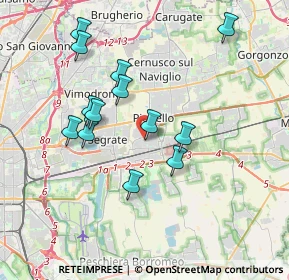 Mappa Via Enrico Fermi, 20096 Pioltello MI, Italia (3.48769)