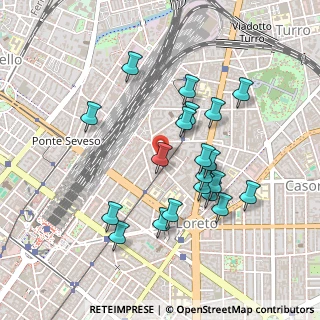 Mappa Via Oldrado da Tresseno, 20127 Milano MI, Italia (0.4385)