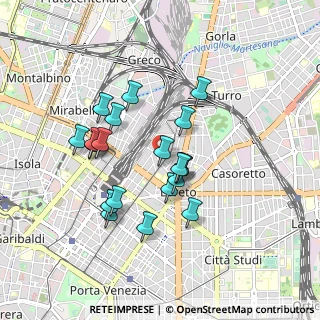 Mappa Via Oldrado da Tresseno, 20127 Milano MI, Italia (0.7715)
