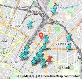 Mappa Via Oldrado da Tresseno, 20127 Milano MI, Italia (1.1295)