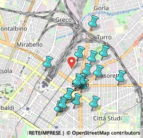 Mappa Via Oldrado da Tresseno, 20127 Milano MI, Italia (0.8565)