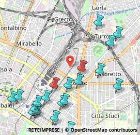 Mappa Via Oldrado da Tresseno, 20127 Milano MI, Italia (1.3265)