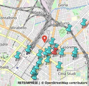 Mappa Via Oldrado da Tresseno, 20127 Milano MI, Italia (1.1165)