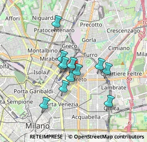 Mappa Via Oldrado da Tresseno, 20127 Milano MI, Italia (1.33167)