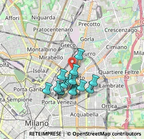 Mappa Via Oldrado da Tresseno, 20127 Milano MI, Italia (1.37438)