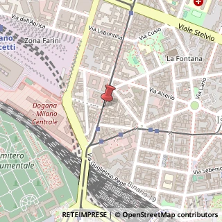 Mappa Via Carlo Farini, 38, 20159 Milano, Milano (Lombardia)