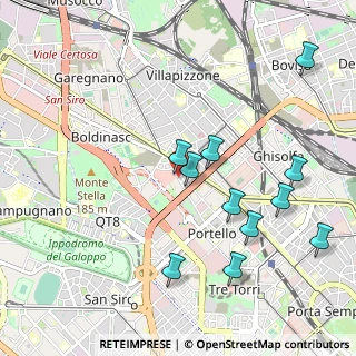 Mappa Largo Zanuso Marco, 20149 Milano MI, Italia (1.07364)