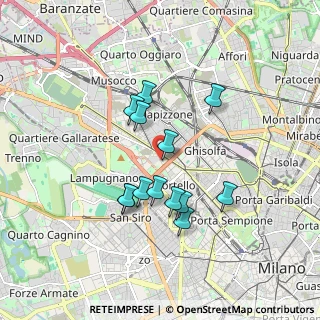 Mappa Largo Zanuso Marco, 20149 Milano MI, Italia (1.49077)