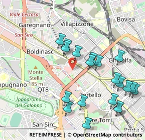 Mappa Via Francesco Peverelli, 20149 Milano MI, Italia (1.104)