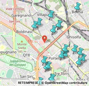Mappa Via Francesco Peverelli, 20149 Milano MI, Italia (1.2595)