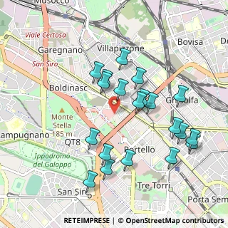 Mappa Via Francesco Peverelli, 20149 Milano MI, Italia (0.9445)