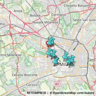 Mappa Via Francesco Peverelli, 20149 Milano MI, Italia (2.92455)