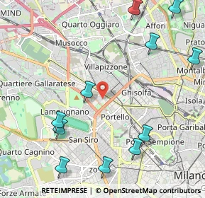 Mappa Via Francesco Peverelli, 20149 Milano MI, Italia (2.70909)