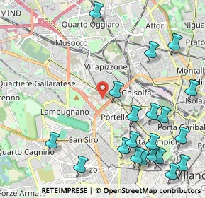 Mappa Via Francesco Peverelli, 20149 Milano MI, Italia (2.772)