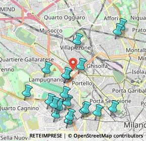 Mappa Via Francesco Peverelli, 20149 Milano MI, Italia (2.265)