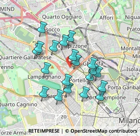 Mappa Via Francesco Peverelli, 20149 Milano MI, Italia (1.5755)