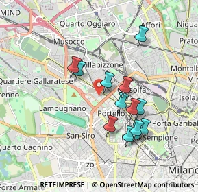 Mappa Via Francesco Peverelli, 20149 Milano MI, Italia (1.61769)