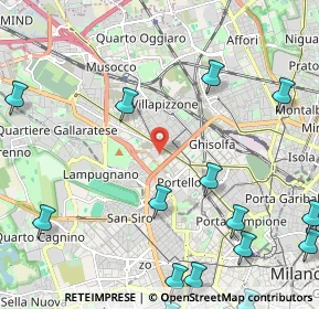 Mappa Via Francesco Peverelli, 20149 Milano MI, Italia (3.24375)