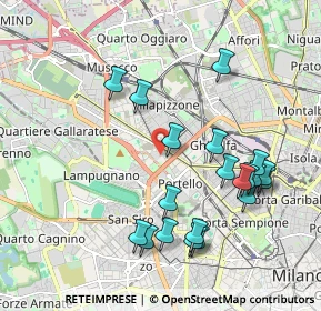 Mappa Via Francesco Peverelli, 20149 Milano MI, Italia (2.065)