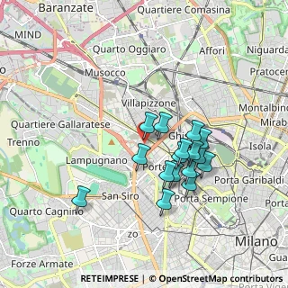Mappa Via Francesco Peverelli, 20149 Milano MI, Italia (1.50563)