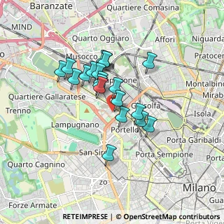 Mappa Via Francesco Peverelli, 20149 Milano MI, Italia (1.3365)