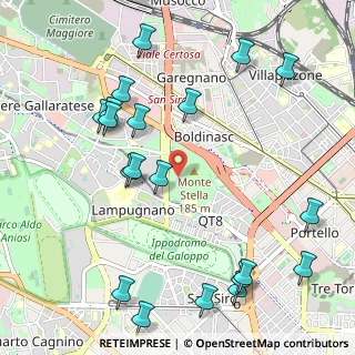 Mappa Parco Monte Stella, 20148 Milano MI, Italia (1.289)