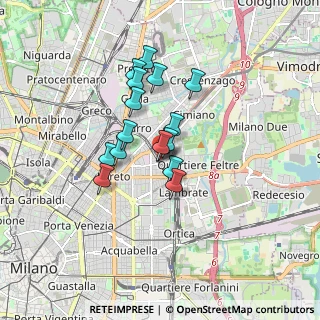 Mappa Via Plezzo, 20132 Milano MI, Italia (1.21063)
