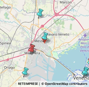 Mappa Viale S. Marco, 30174 Venezia VE, Italia (6.39273)