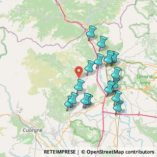 Mappa Via Brosso, 10080 Meugliano TO, Italia (7.02333)