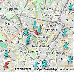 Mappa Zona Farini, 20158 Milano MI, Italia (2.78857)