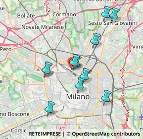 Mappa Zona Farini, 20158 Milano MI, Italia (3.46273)