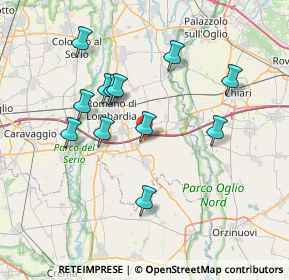 Mappa Via Enrico Fermi, 24051 Antegnate BG, Italia (6.84583)