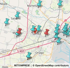 Mappa 30038 Spinea VE, Italia (5.122)