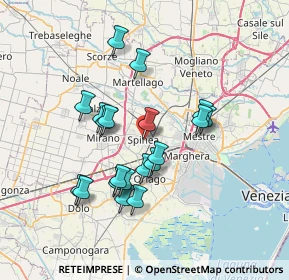 Mappa Via 1º Maggio, 30038 Spinea VE, Italia (6.2895)