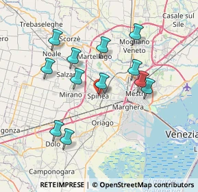 Mappa Via 1º Maggio, 30038 Spinea VE, Italia (6.98917)