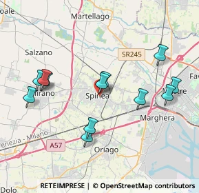 Mappa Via 1º Maggio, 30038 Spinea VE, Italia (3.89333)