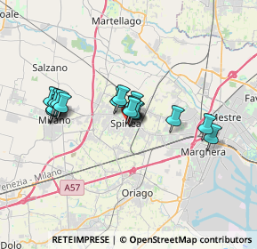 Mappa Via 1º Maggio, 30038 Spinea VE, Italia (2.79706)